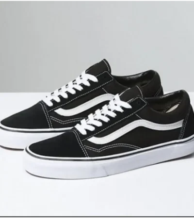 Trendy Vans Old Skool Black Shoes For Men (SHUB601)