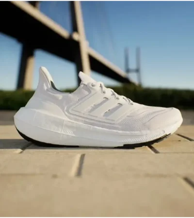 Trendy Adidas Ultra Boost 21 Full White Shoes For Men (SHUB740) - Image 2
