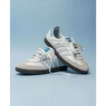 Luxurious Adidas Samba Halo Blue Shoes For Men With Brand Box (SUP5661)