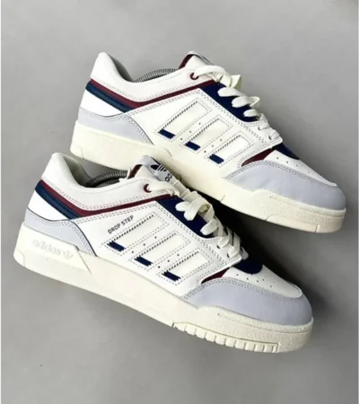 Classy Adidas Drop Step White Blue Shoes For Men (SHH07891)
