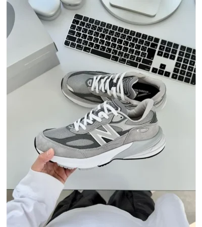 Trendy New Balance 990 V6 Classic Grey Reflective Shoes For Men (SHUB646)