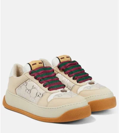 Classy Gucci Screener Gg Leather Shoes For Men (SHH07807)