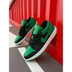 Trendy Jordan retro 1 Low Black Lucky Green Shoes For Men (SHUB648)