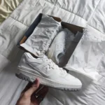 Premium New Balance 550 White Grey Shoes For Men (GF1250)