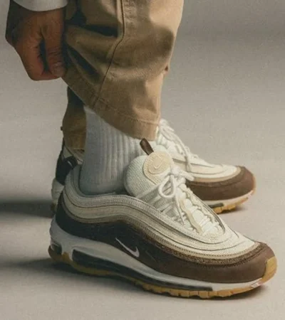 Trendy Nike Airmax 97 Muslin Pink Foam Shoes For Men (SHUB656)