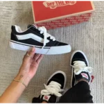 Premium Vans Knu Skool Black White Shoes For Men (SW6705) - Image 2