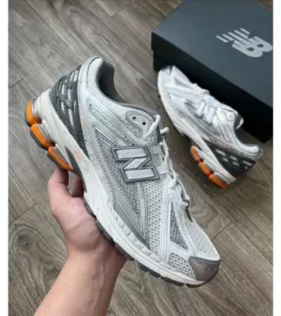 Premium New Balance 1906r Silver Orange Shoes For Men (SW6706)