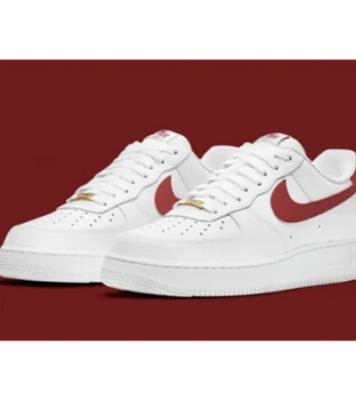 Classy Nike Air Force 1 07 Low White Team Red Shoes For Men (SHH07767)
