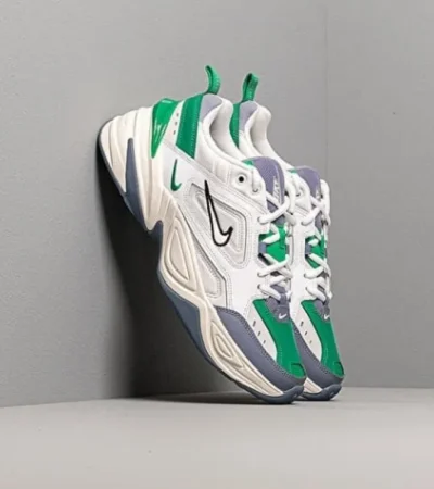 Trendy Nike M2k Tekno Platinum Tint Sail Lucid Green Shoes For Men (CSO4556) - Image 2