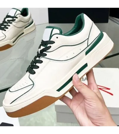 Trendy Dolce & Gabbana New Roma Top Low White Green Shoes For Men (SHUB663)