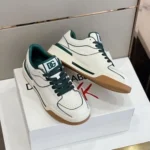 Trendy Dolce & Gabbana New Roma Top Low White Green Shoes For Men (SHUB663) - Image 2