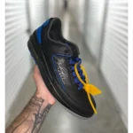 Trendy Jordan Retro 2 Low SP Off White Black Royal Shoes For Men (SHUB665)