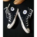 Trendy Convers All Star High Black Shoes For Women (SHUB777) - Image 2