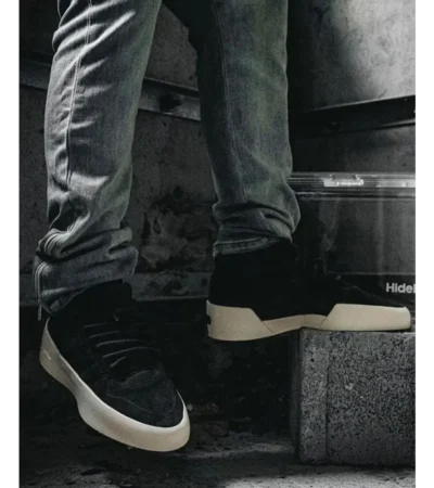 Classy Fear Of God X Adidas Rivalry Low 86 Black Shoes For Men (SHH07827) - Image 2
