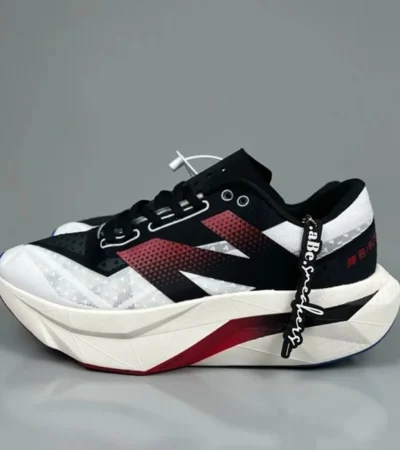 Classy New Balance Sc Elite V4 White Black Red Shoes For Men (SHH07748)