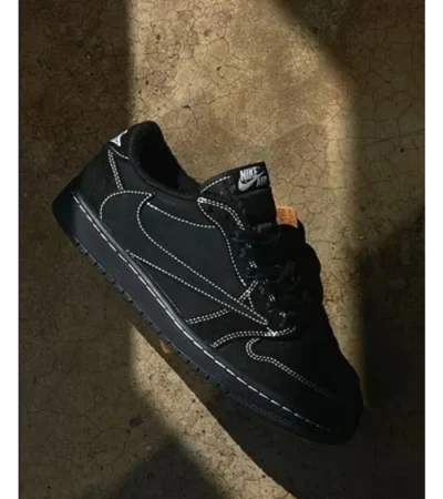 Trendy Jordan Retro 1 Travis Scott Black Phantom Shoes For Men (SHUB673)