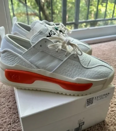 Trendy Adidas Hokori Ii White Orange Shoes For Men (CSO4558)