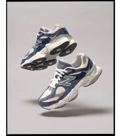 Trendy New Balance 9060 White Blue Shoes For Men (SHUB683)