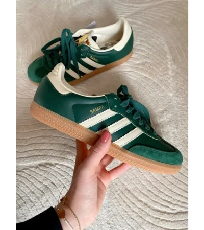 Trendy Adidas Samba Green Shoes For Men (SHUB686)