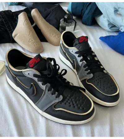 Classy Nike Air Jordan 1 Low Dark Smoke Shoes For Men (SHH07771)