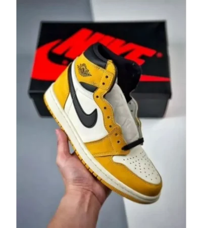 Trendy Air Jordan 1 High Retro Yellow Shoes For Men (CSO4552)