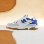 Trendy New Balance 550 White Blue Agate Shoes For Men (CSO4450)