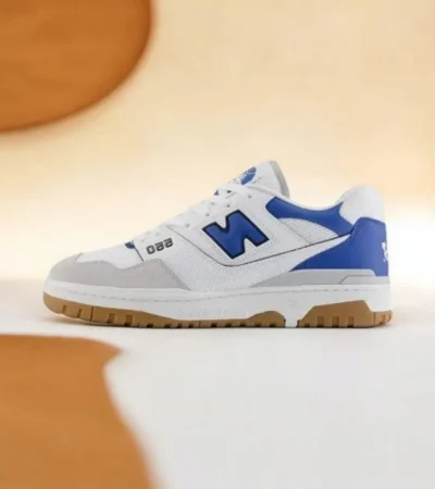 Trendy New Balance 550 White Blue Agate Shoes For Men (CSO4450)