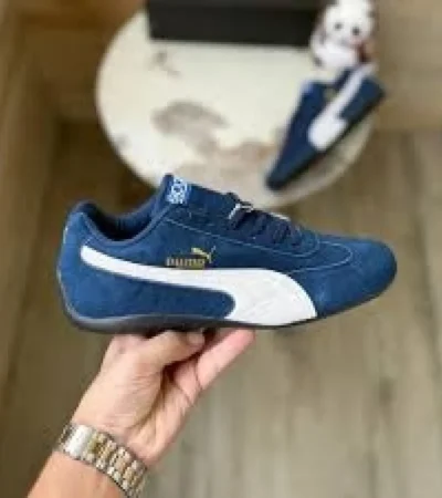 Trendy Puma Speedcat Navy White Shoes For Men (CSO4571)