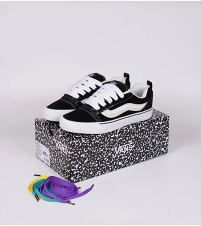 Trendy Vans X Imran Potato Knu Skool Black Shoes For Men (SHUB721)