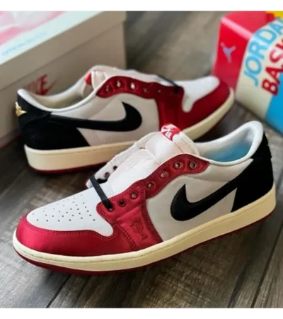 Trendy Nike Air Jordan Retro 1 Low Trophy Room Sail Shoes For Men (SHUB622)