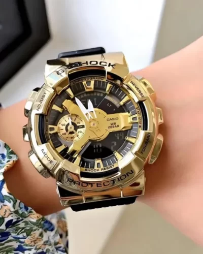 G-shock GM-110BB-1A Gold First Copy Watch