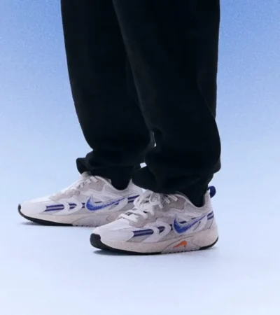 Classy Nike Jam Electric White Blue Shoes For Men (SHH07788)