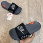 Classy Nike Air Victorie Grey Black Flip Flops For Men (BH1020) - Image 2