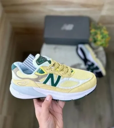 Trendy New Balance 990V6 Lemonade Shoes For Men (SHUB630)