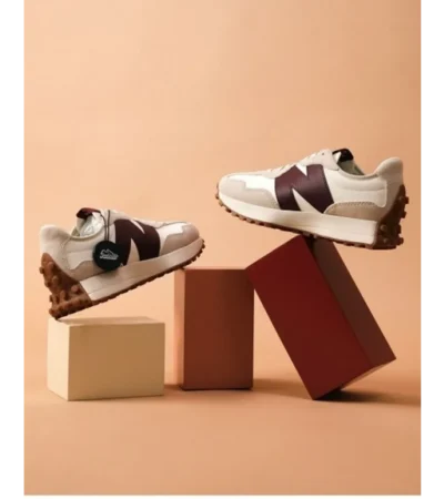 Classy New Balance 327 Burgandy Shoes For Men (SHH07880)