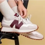 Classy New Balance 327 Burgandy Shoes For Men (SHH07880) - Image 2