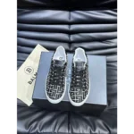 Imported Balmain Paris Court Black Leather Sneaker For Men (SOS2850) - Image 2