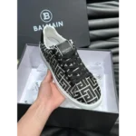 Imported Balmain Paris Court Black Leather Sneaker For Men (SOS2850)