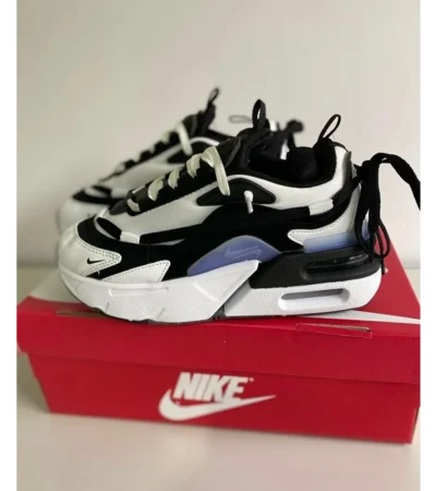 Classy Nike Air Max Furyosa White Black Shoes For Men (SHH07793)