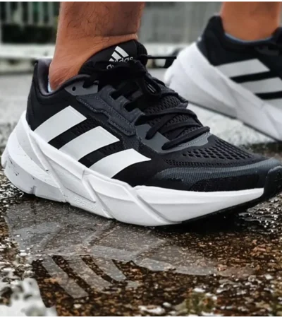 Classy Adidas Adistar Turbo Black White Shoes For Men (SHH07710)