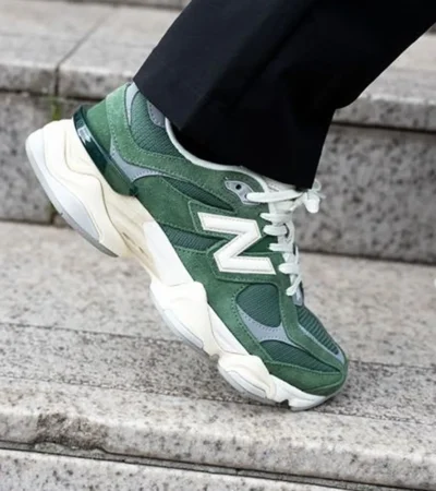 Trendy New Balance 9060 Nori Green Shoes For Men (SHUB733)