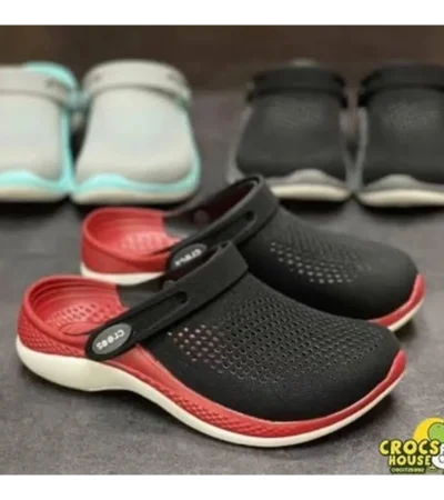 Premium Crocs 360 Lite Ride Black Red Shoes For Men (QT314)