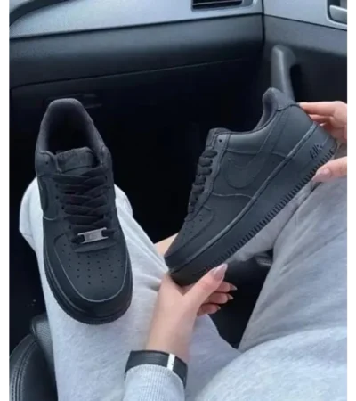 Classy Nike Air Force 1 Black Shoes For Men (SHH07884)