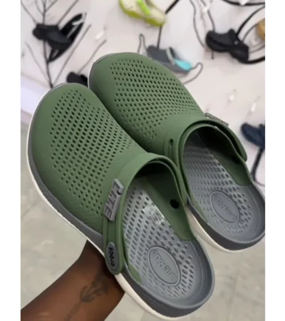 Premium Crocs 360 Lite Ride Green Grey Shoes For Men (QT316)