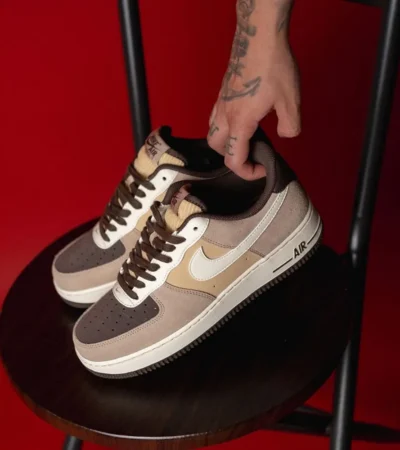 Stylish Nike Air Force 1 Low 07 LV8 Hemp Coconut Milk Shoes For Men (S1H25) - Image 2