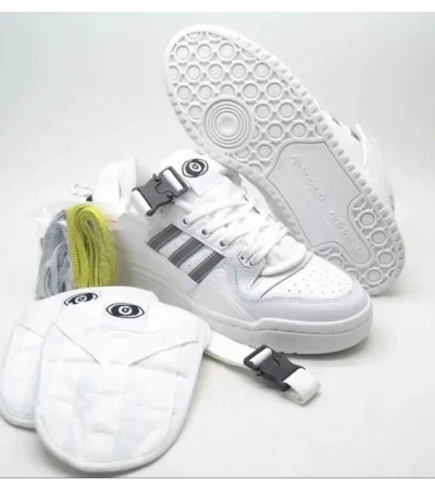 Stylish Adidas Forum Bad Bunny Full White Shoes For Men (S1H39)