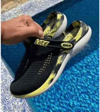 Premium Crocs Lite Ride 360 Black Yellow Camo For Men (BME84)