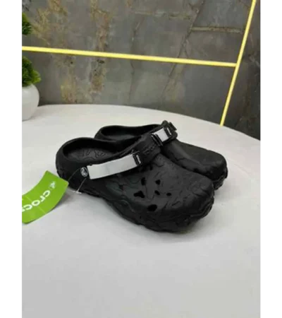 Premium Crocs Terrain Full Black Clogs For Men (BME105)