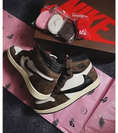 Classy Nike Air Jordan Retro 1 High Travis Scott Shoes For Men (S1H58)