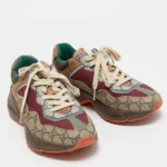 Premium Gucci Multicolor Gg Supreme And Canvas Rhytons Shoes For Men (SFS1613) - Image 2